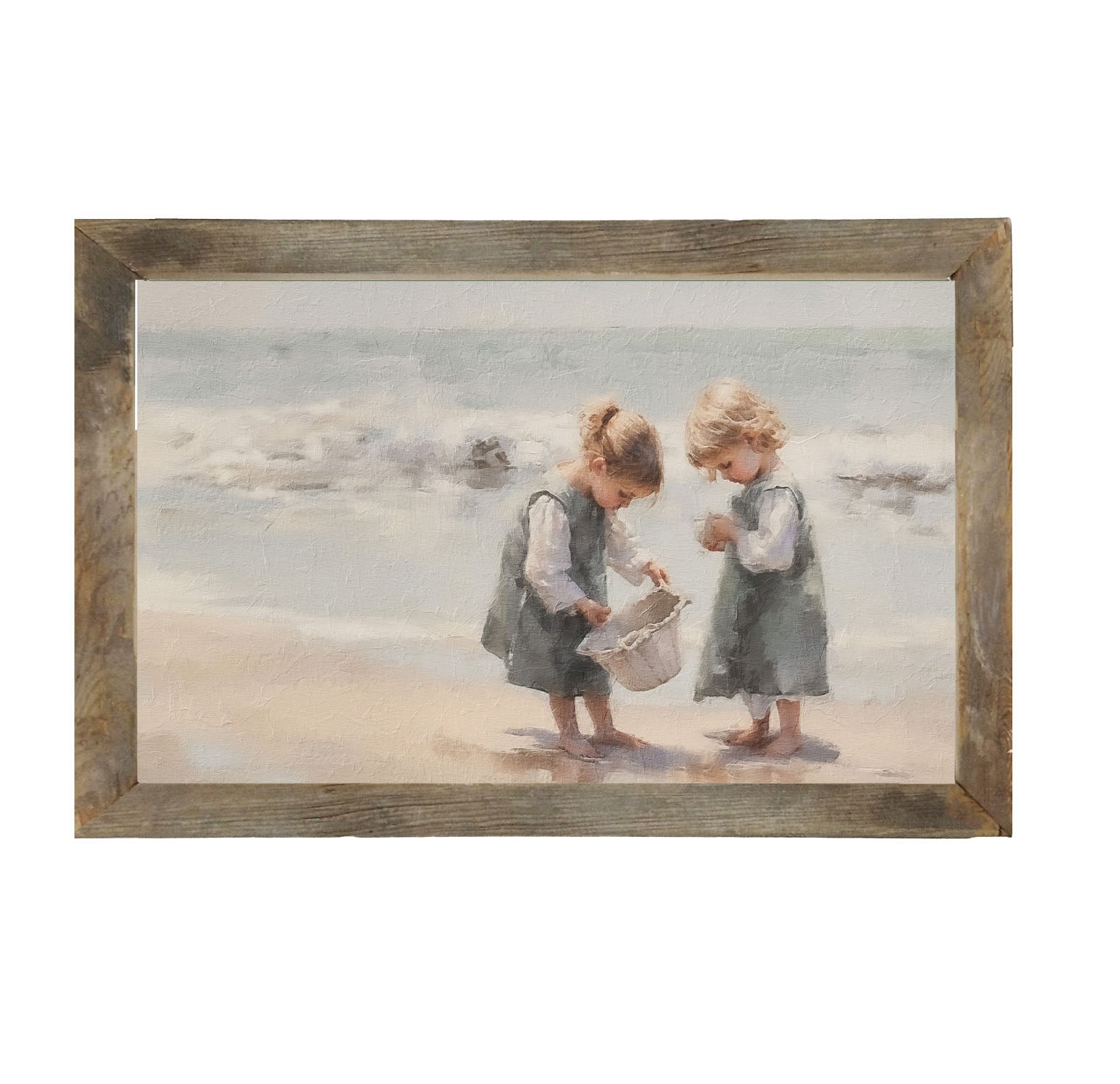 Collecting Shells - Framed art