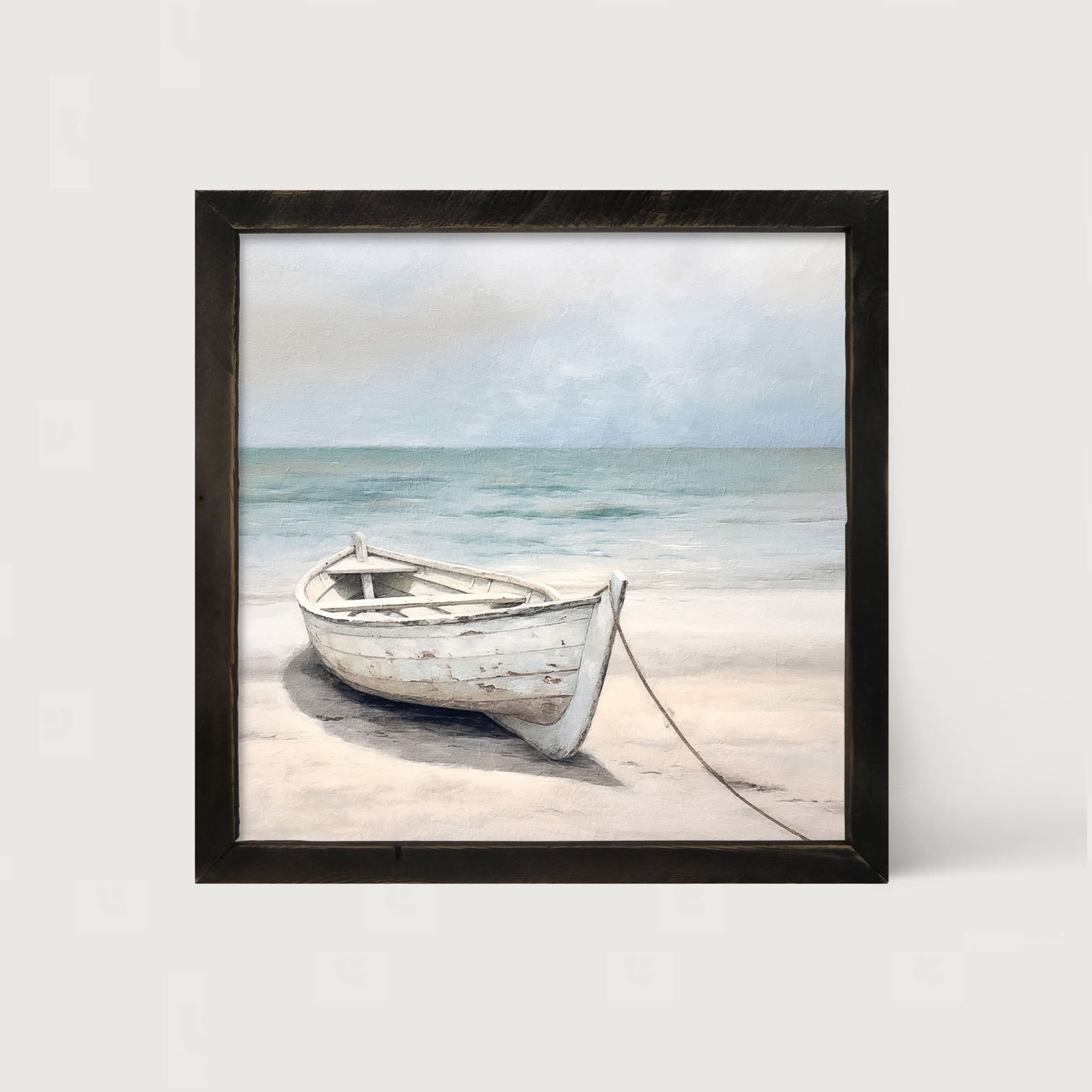 Wooden boat - Framed art