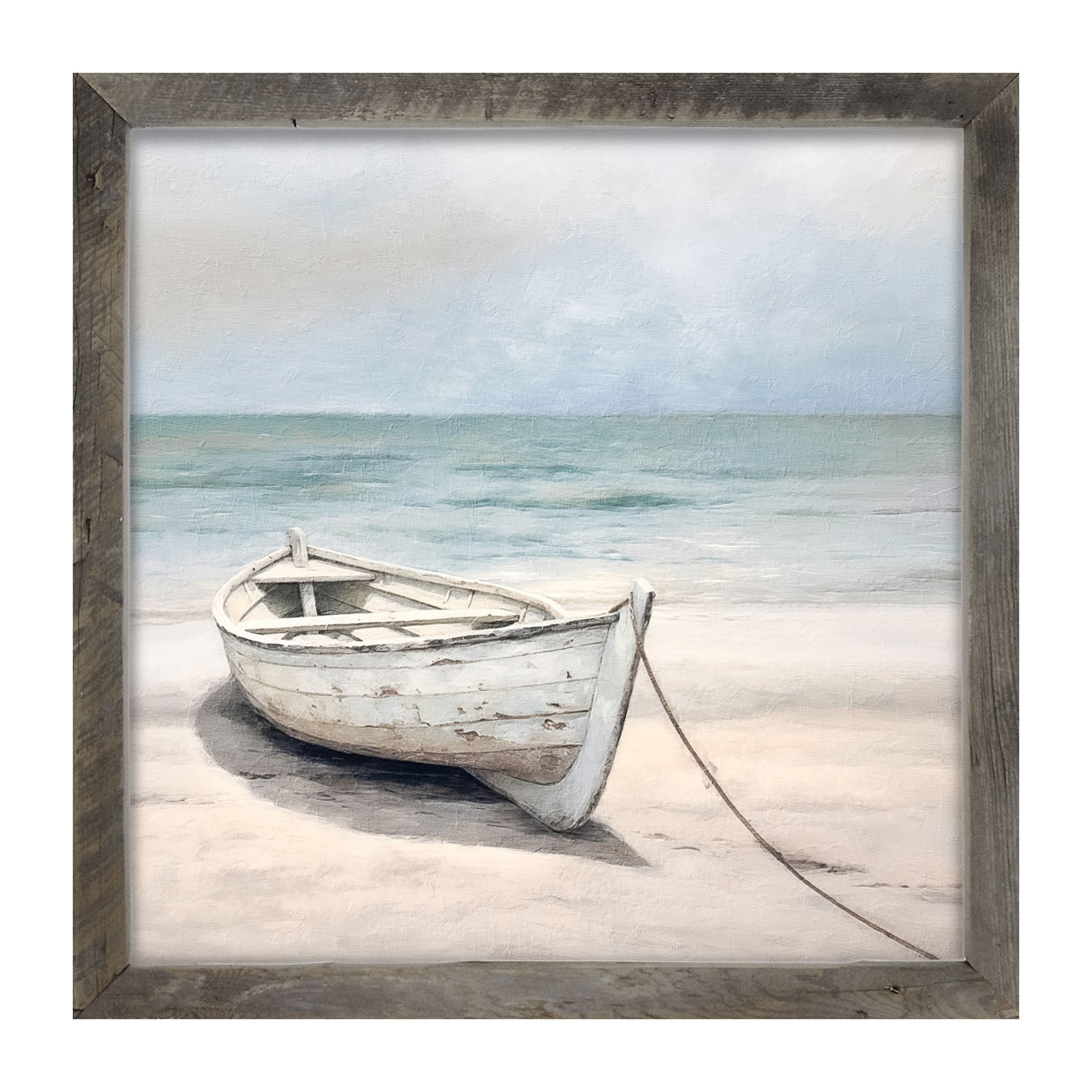 Wooden boat - Framed art