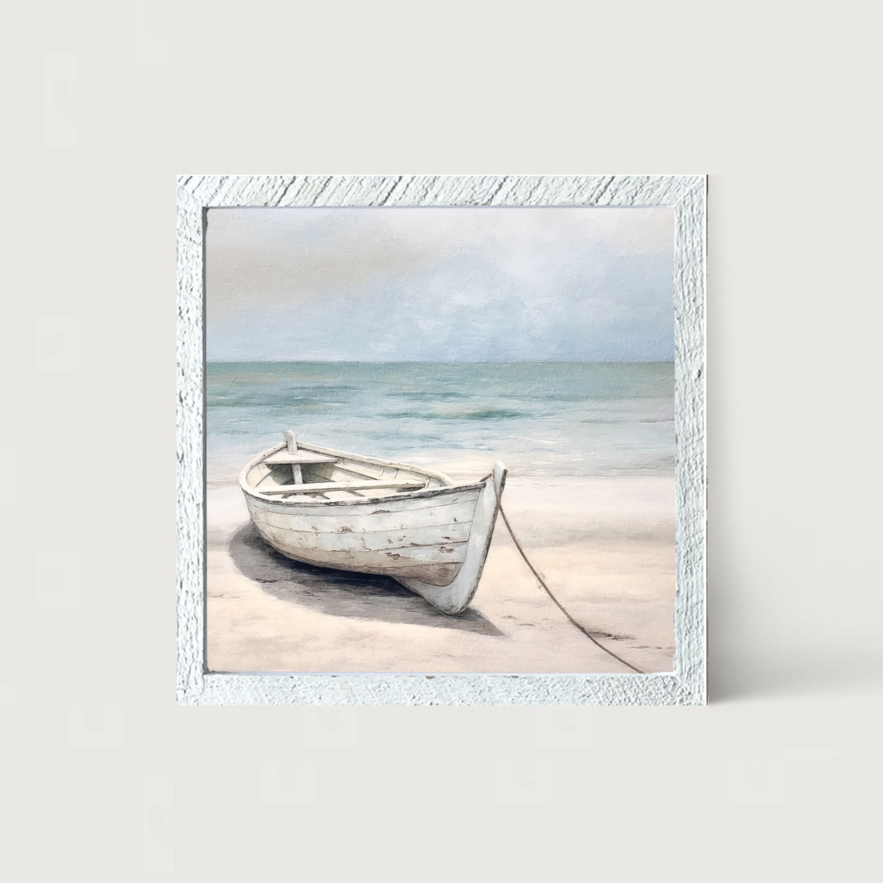 Wooden boat - Framed art