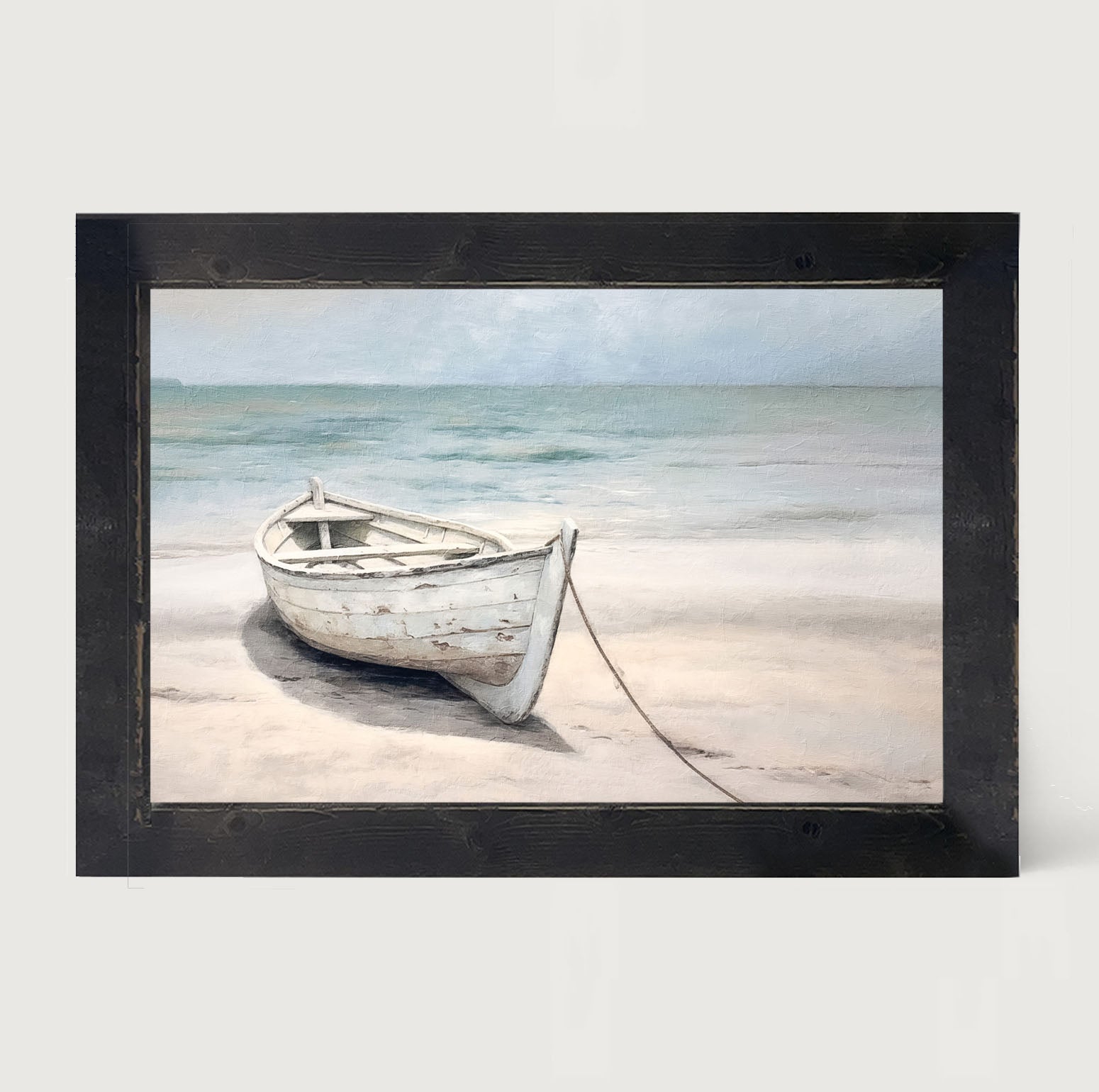 Wooden boat - Framed art