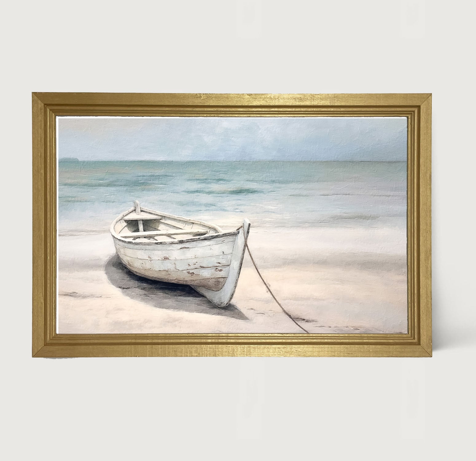 Wooden boat - Framed art