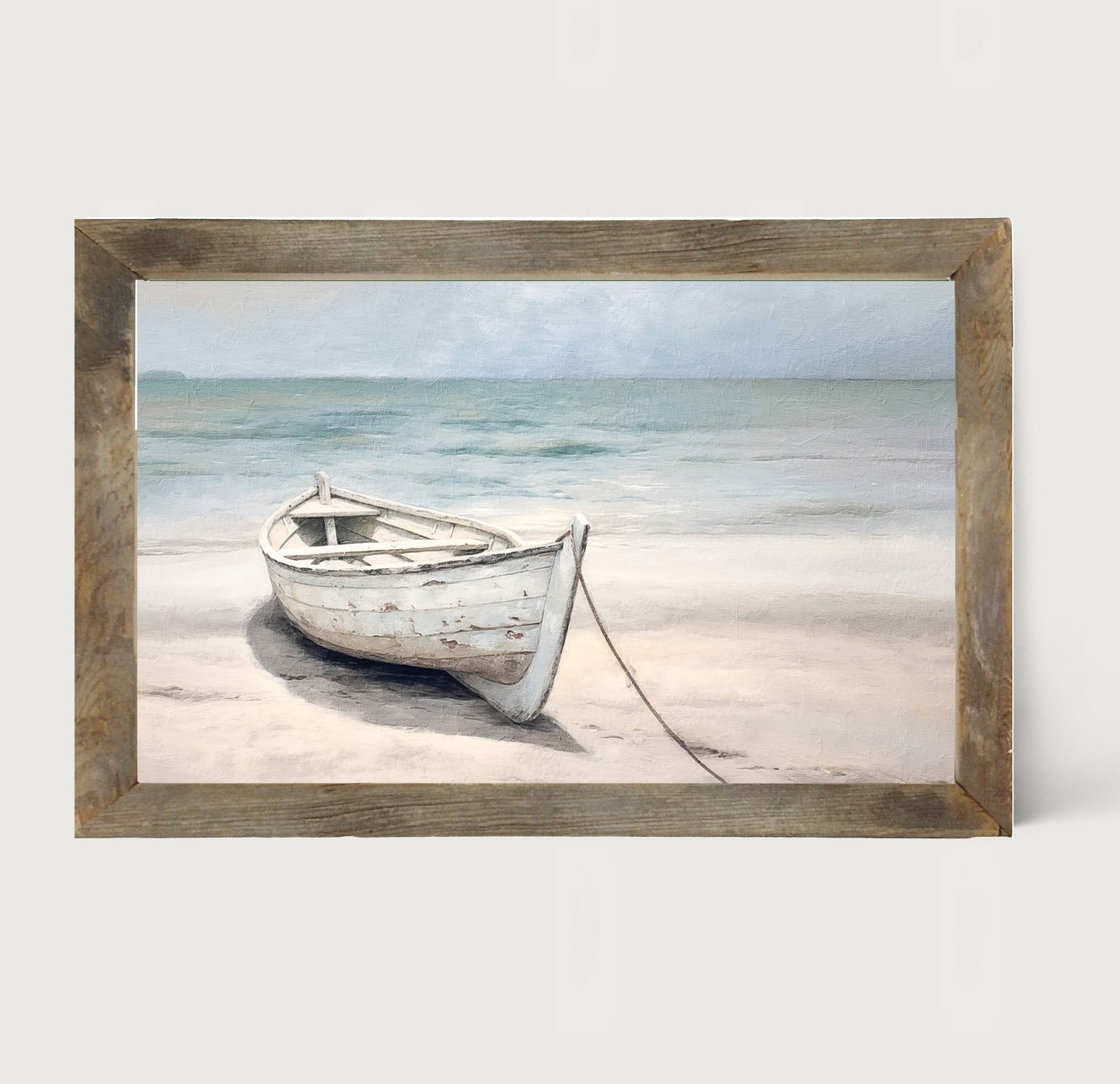 Wooden boat - Framed art