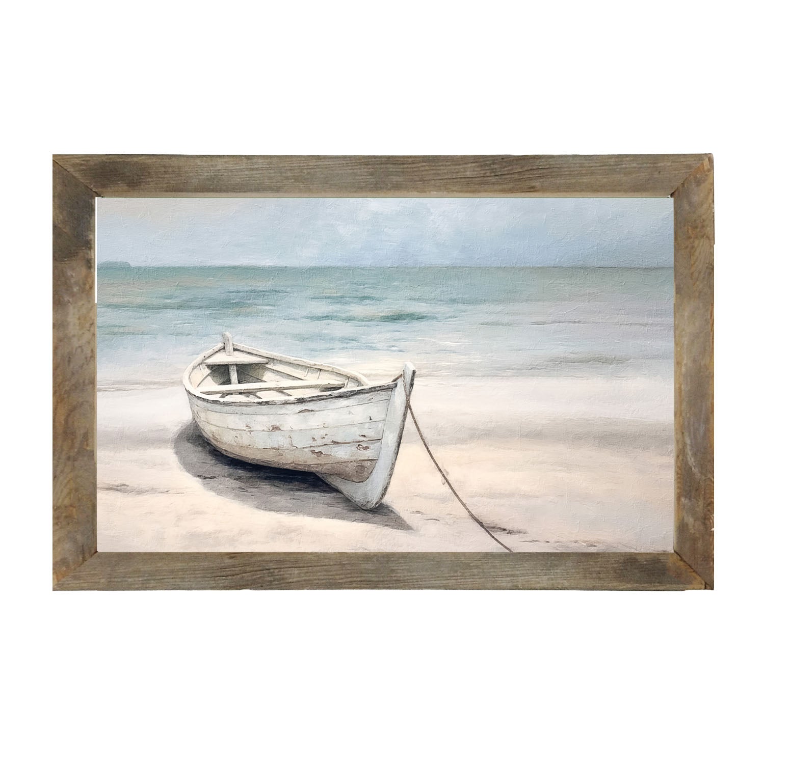 Wooden boat - Framed art