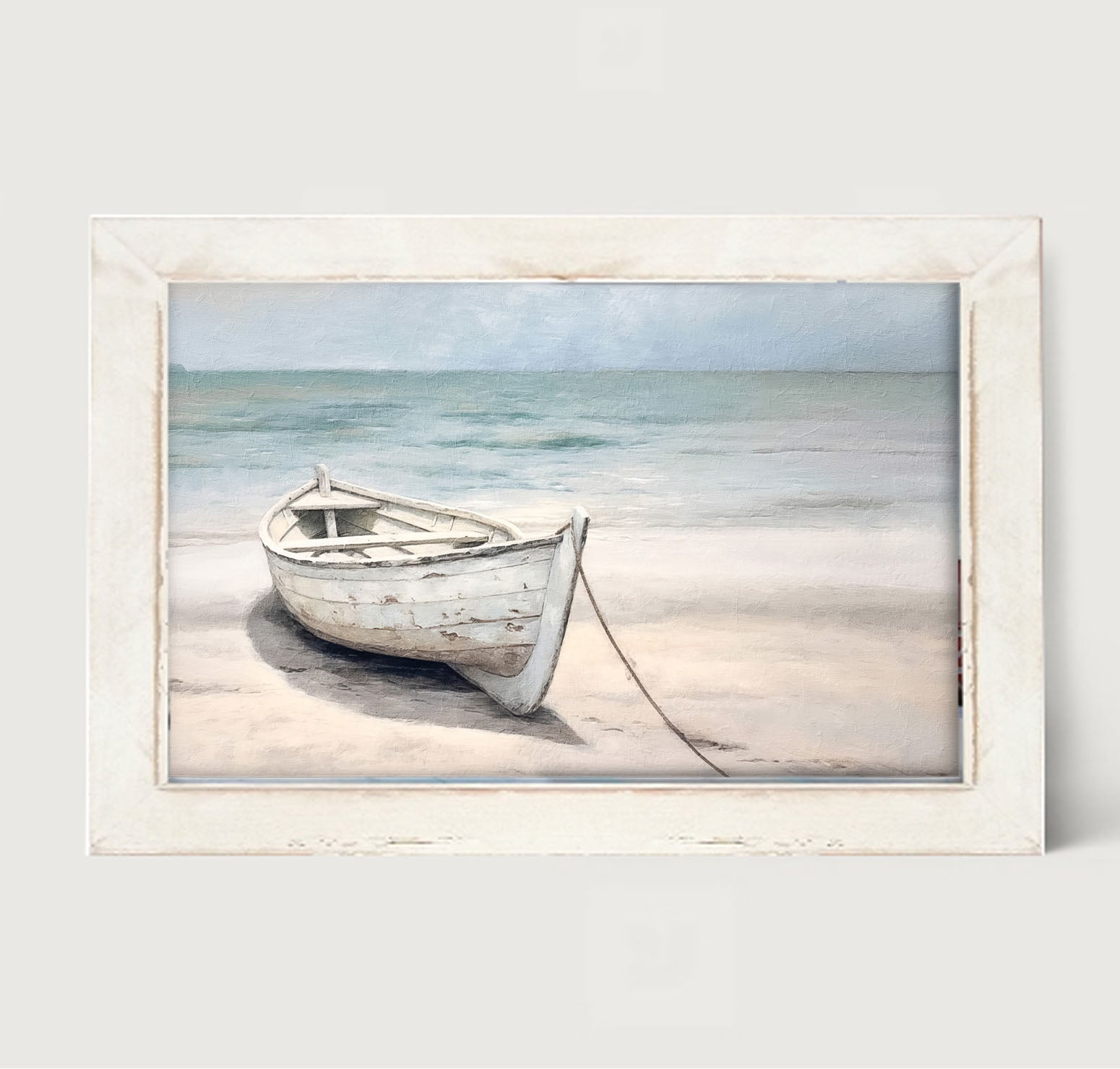 Wooden boat - Framed art