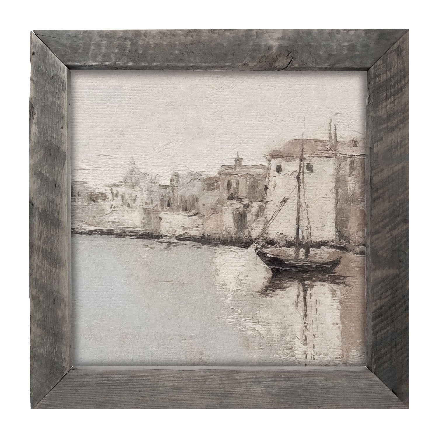 Sea Town - Framed art