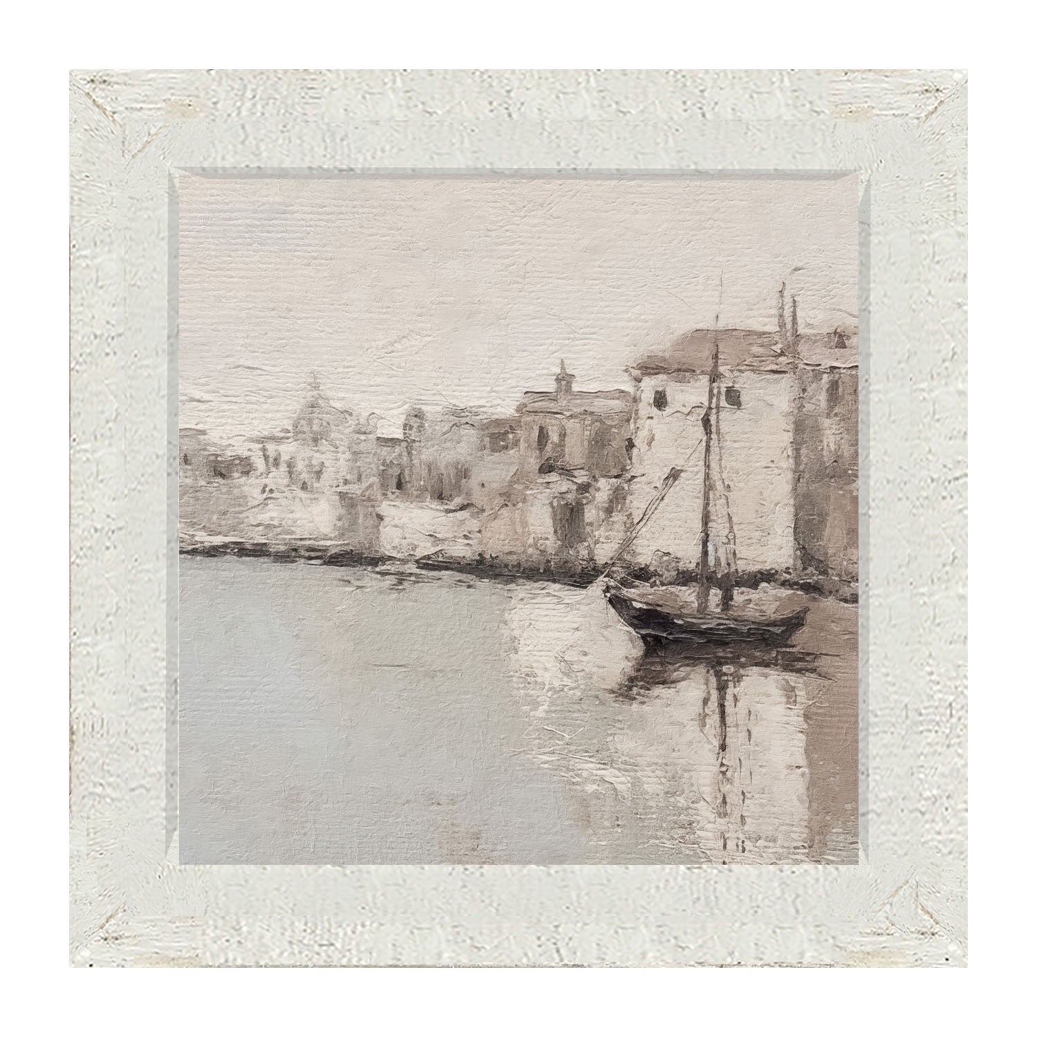 Sea Town - Framed art