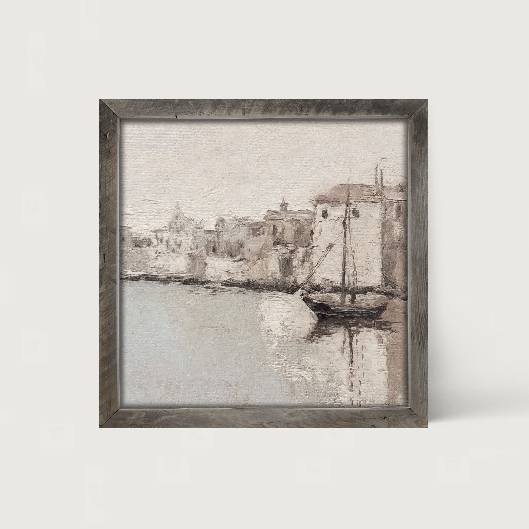Sea Town - Framed art
