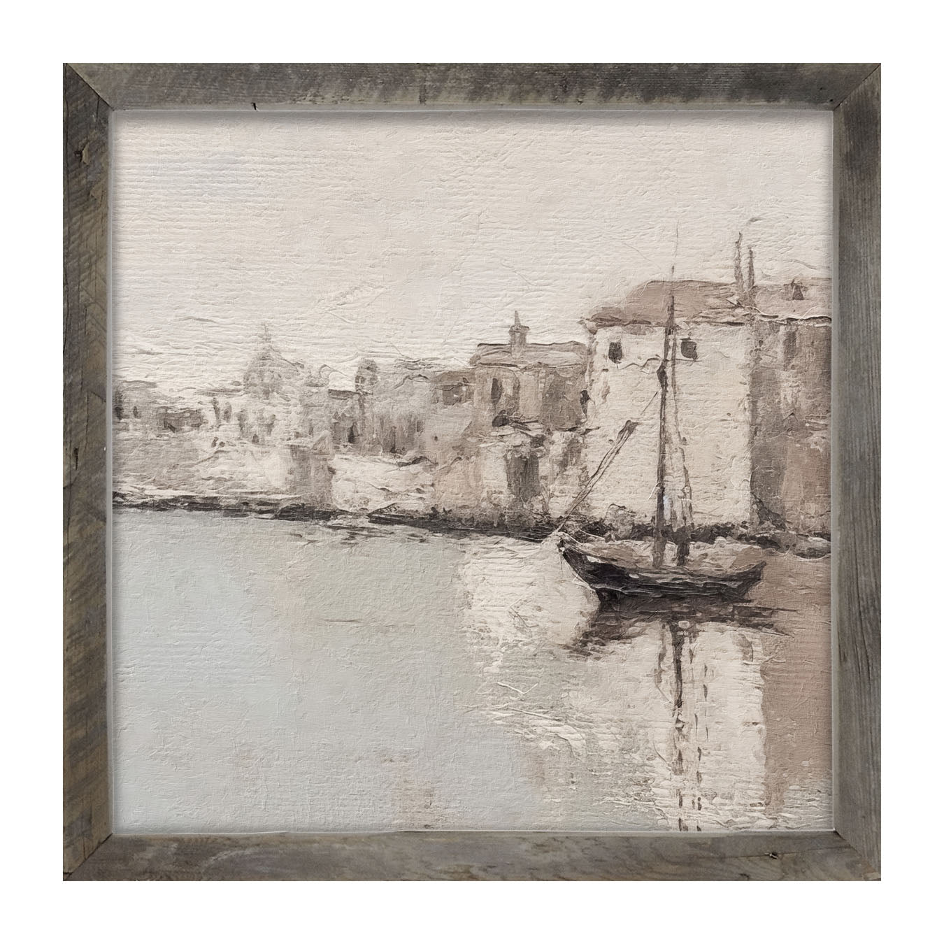 Sea Town - Framed art