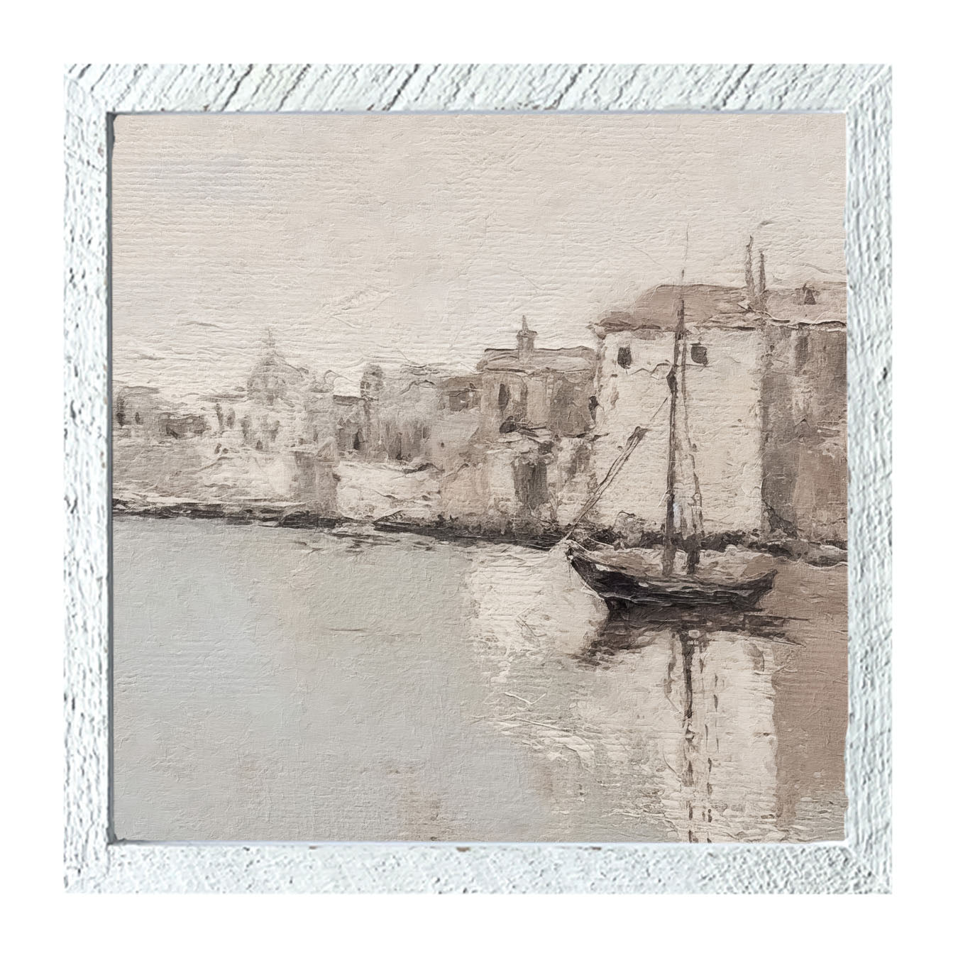Sea Town - Framed art