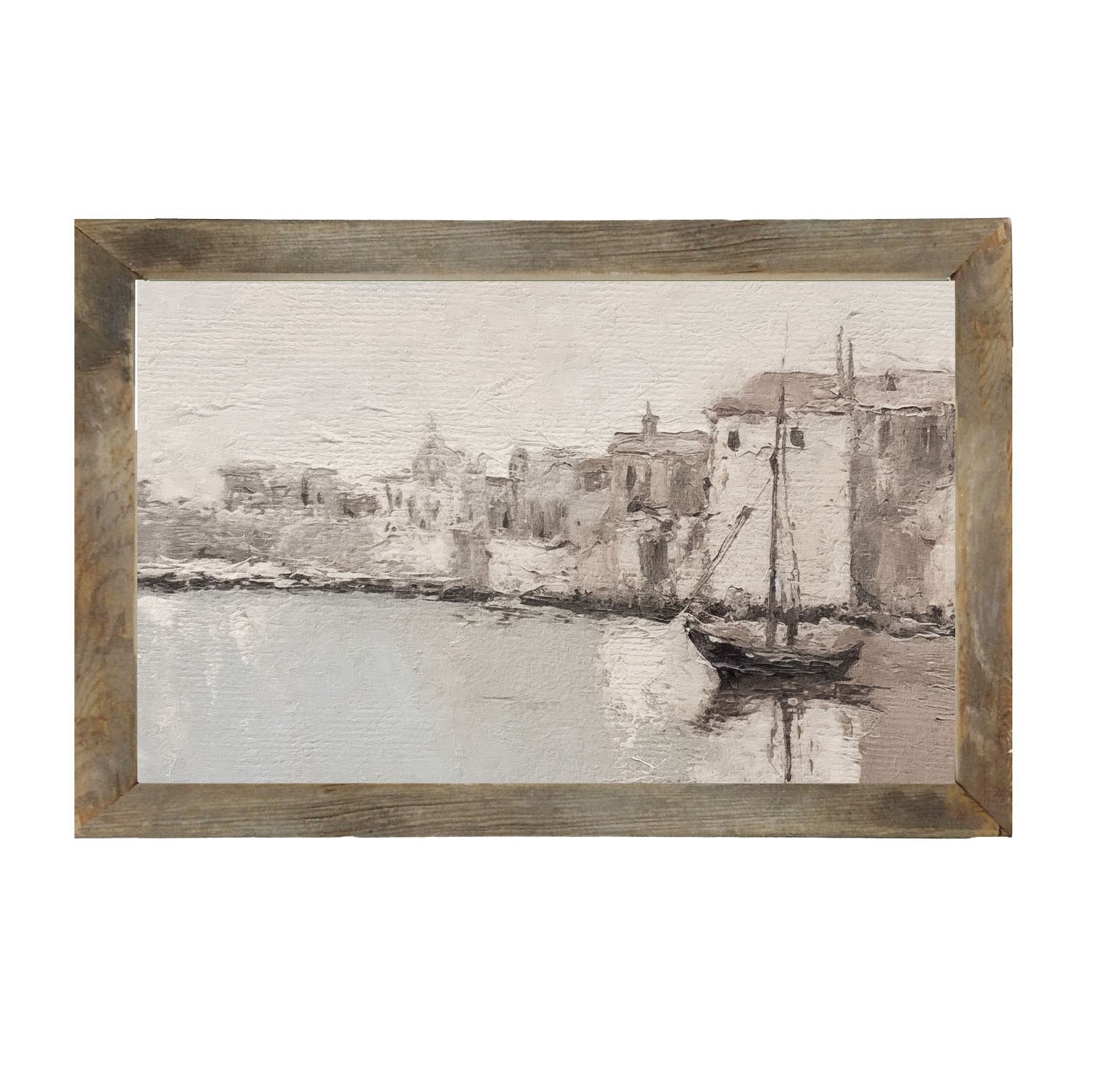 Sea Town - Framed art