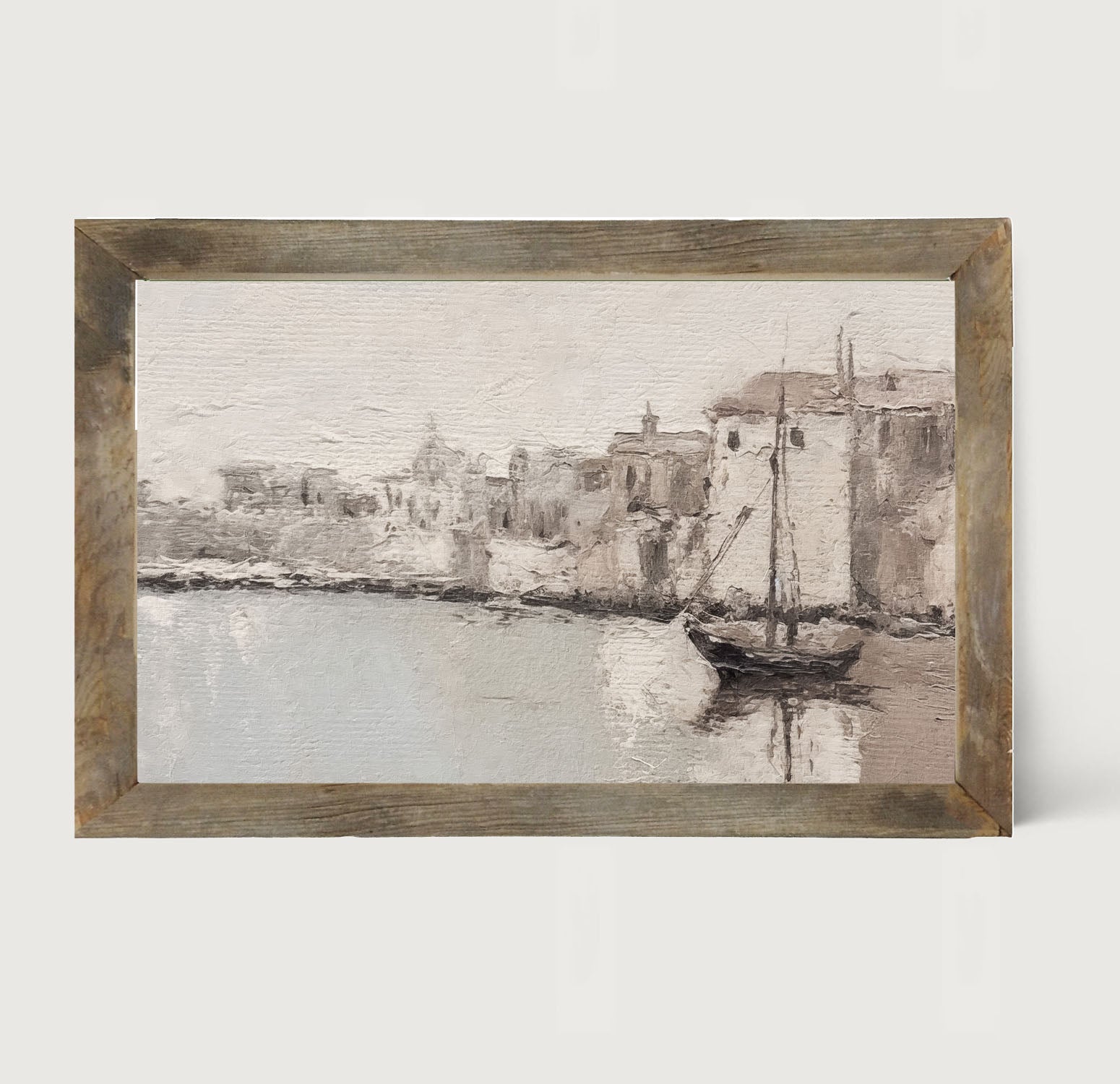 Sea Town - Framed art