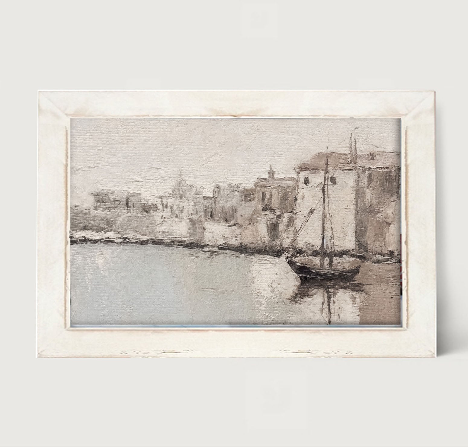 Sea Town - Framed art