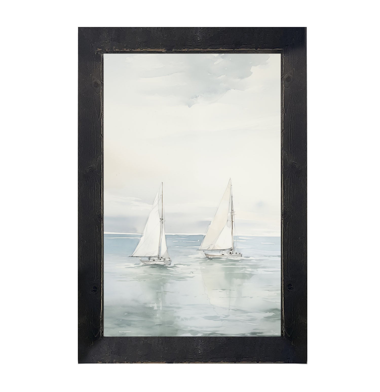 Two Sailboats - Framed Art
