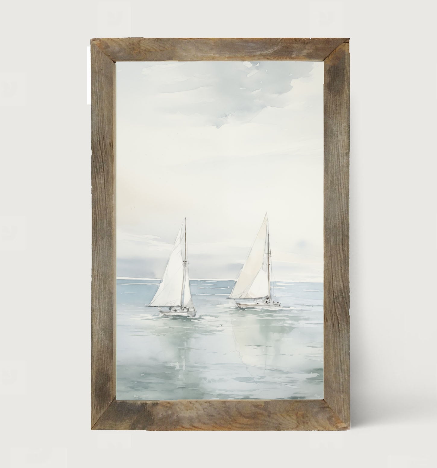 Two Sailboats - Framed Art