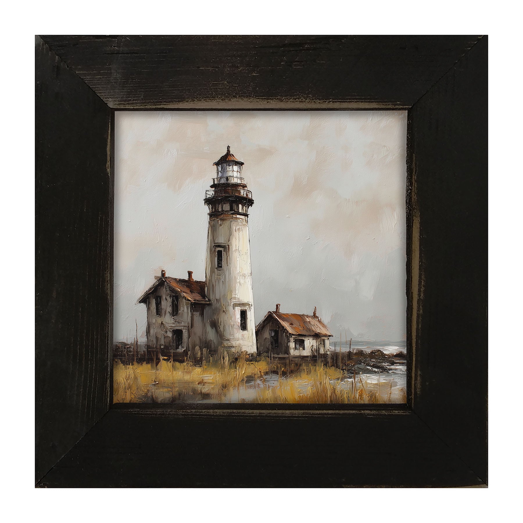 Ocean Island - Old Lighthouse - Framed Art