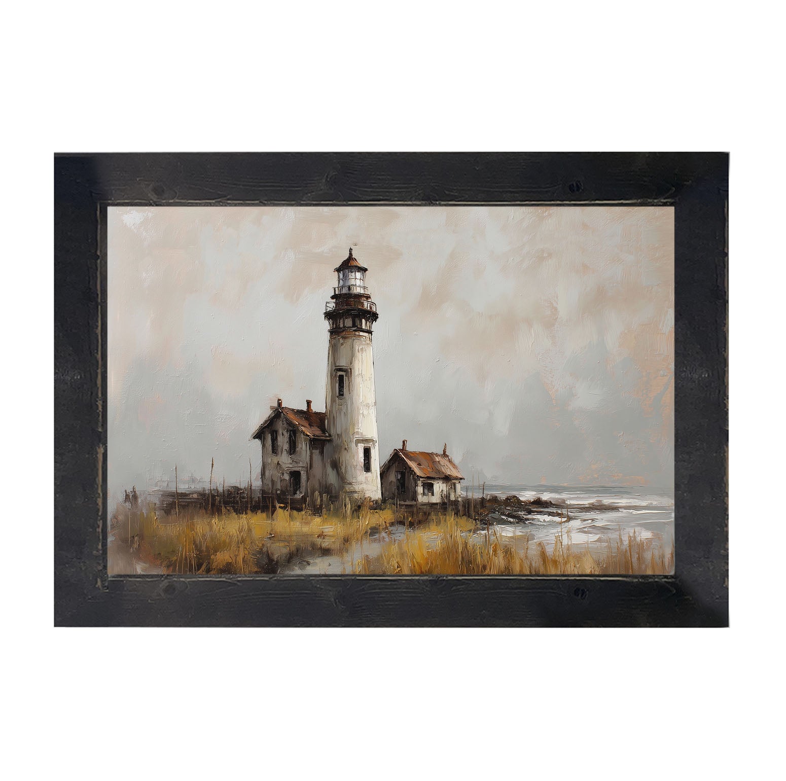 Ocean Island - Old Lighthouse - Framed Art