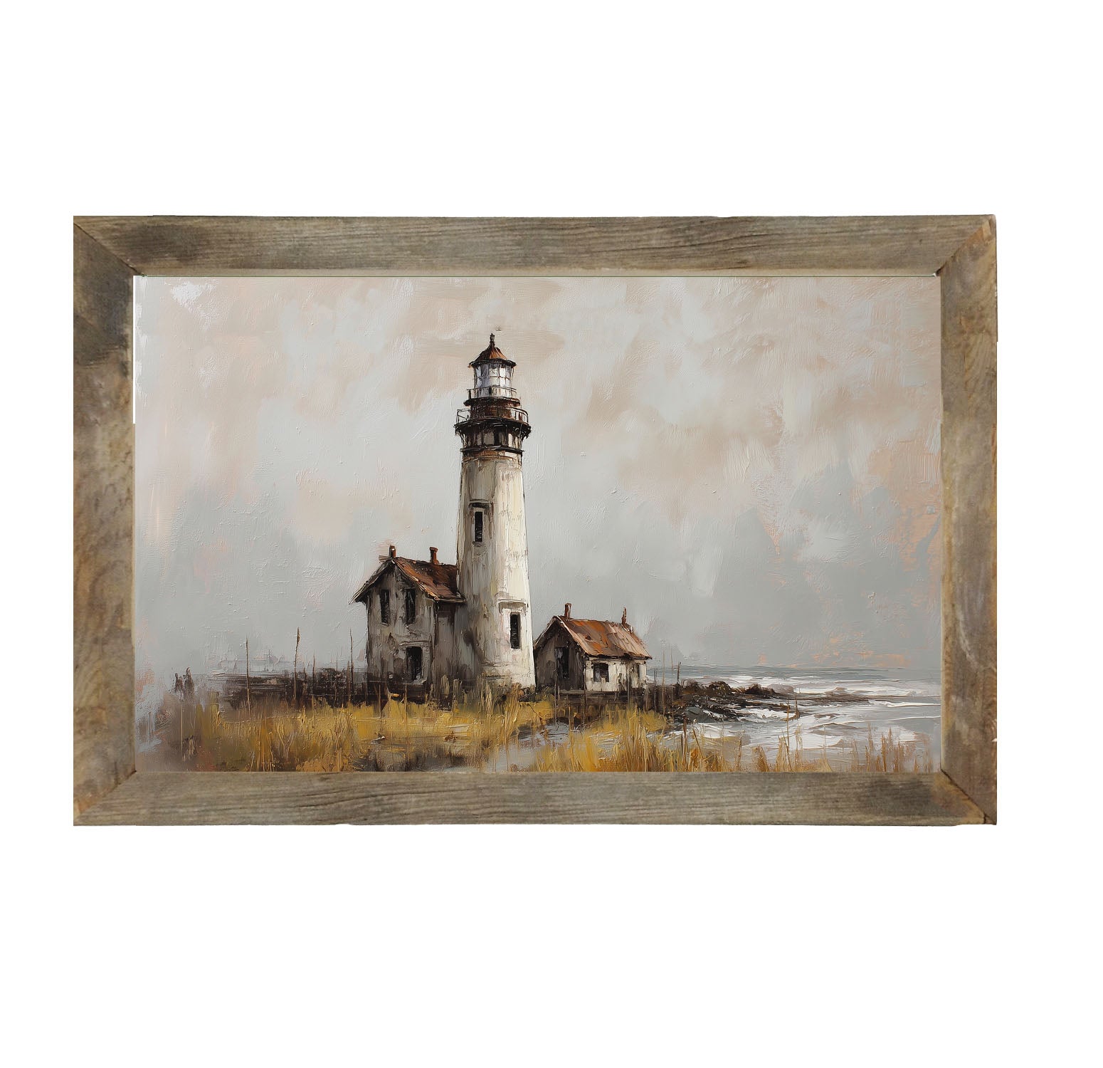 Ocean Island - Old Lighthouse - Framed Art