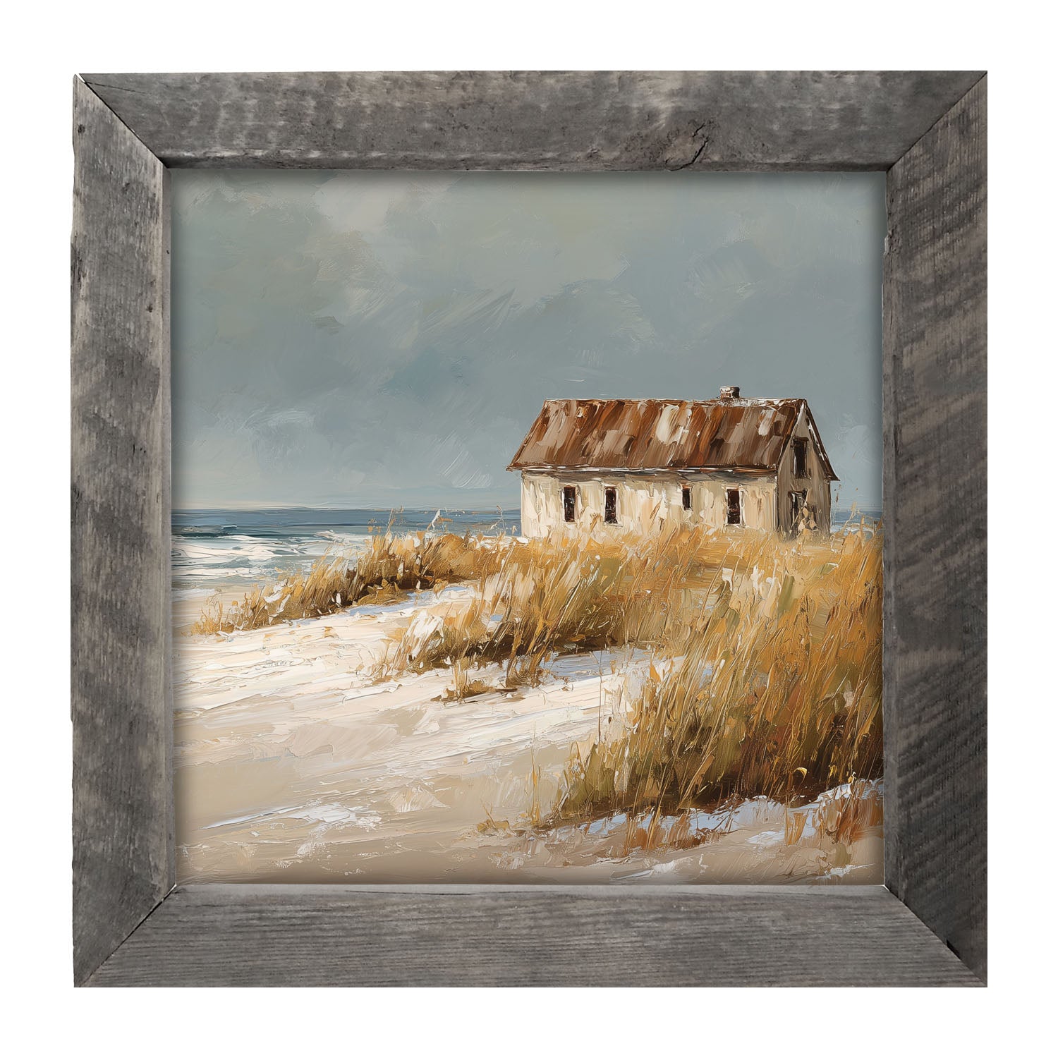Ocean Island - Cottage - Framed Art