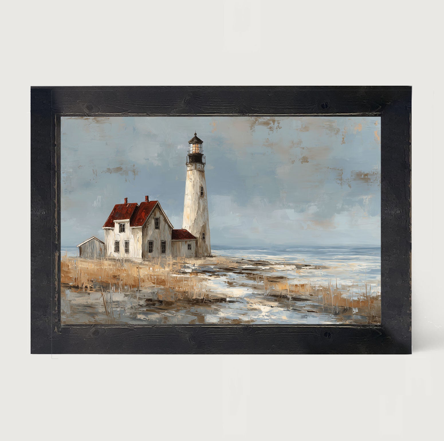 Ocean Island - Lighthouse with Red Roof