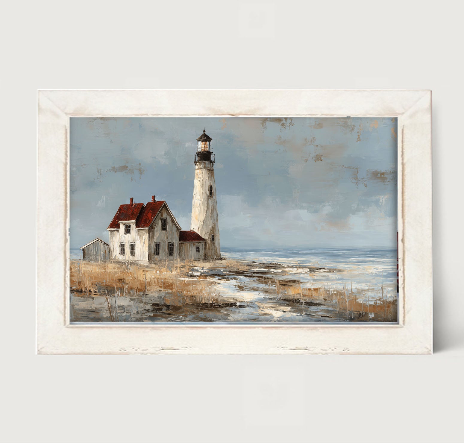 Ocean Island - Lighthouse with Red Roof