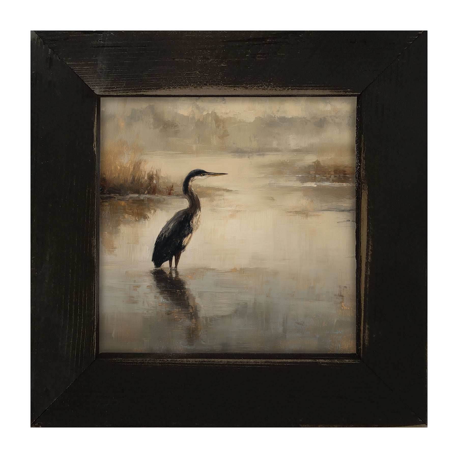 Pelican in the Water - Framed Art