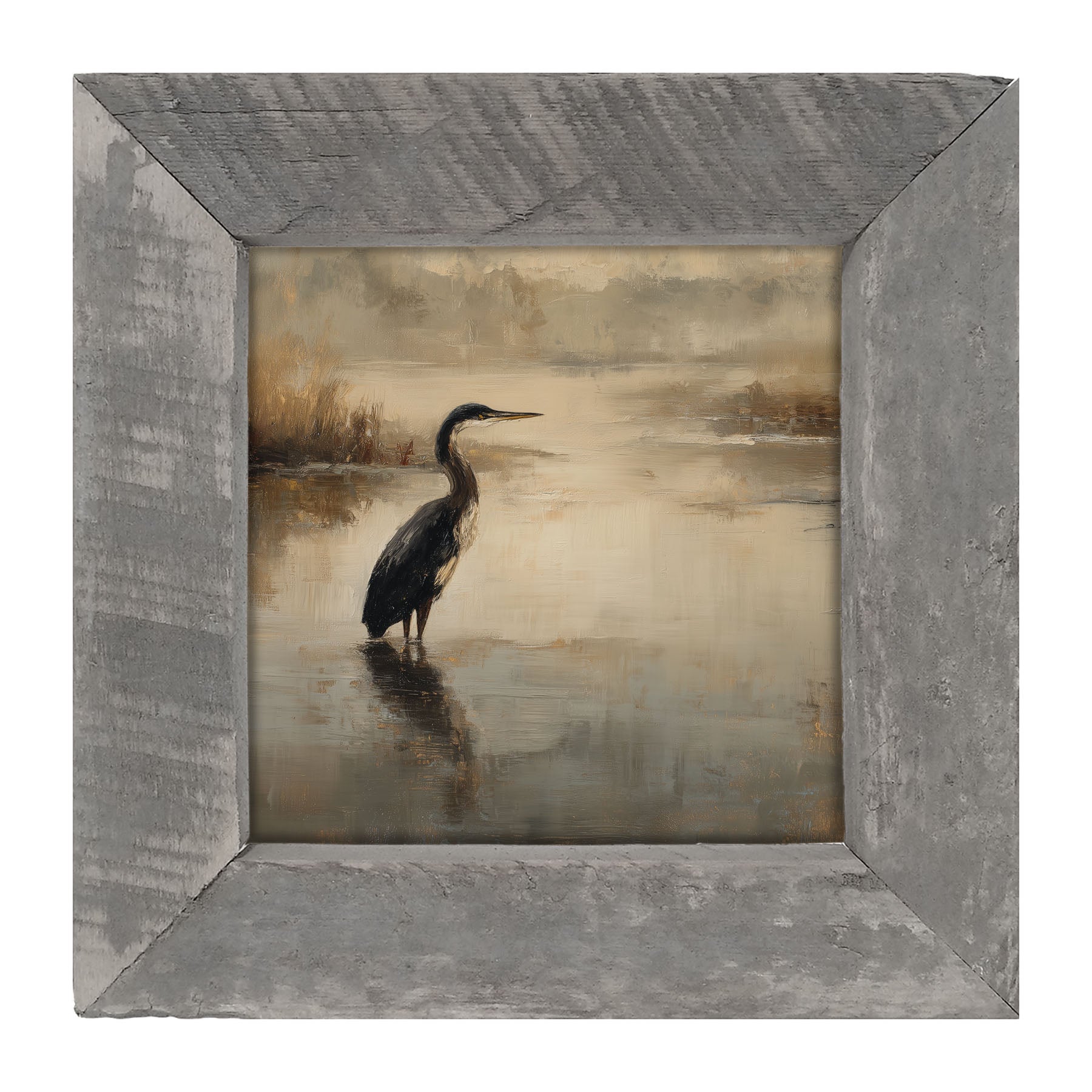 Pelican in the Water - Framed Art