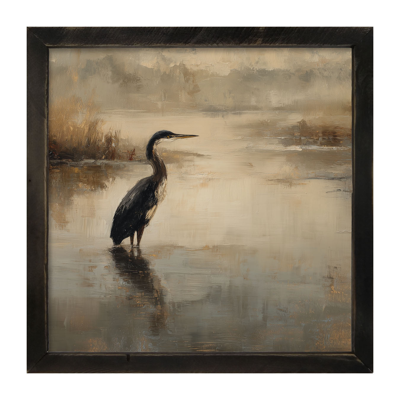 Pelican in the Water - Framed Art