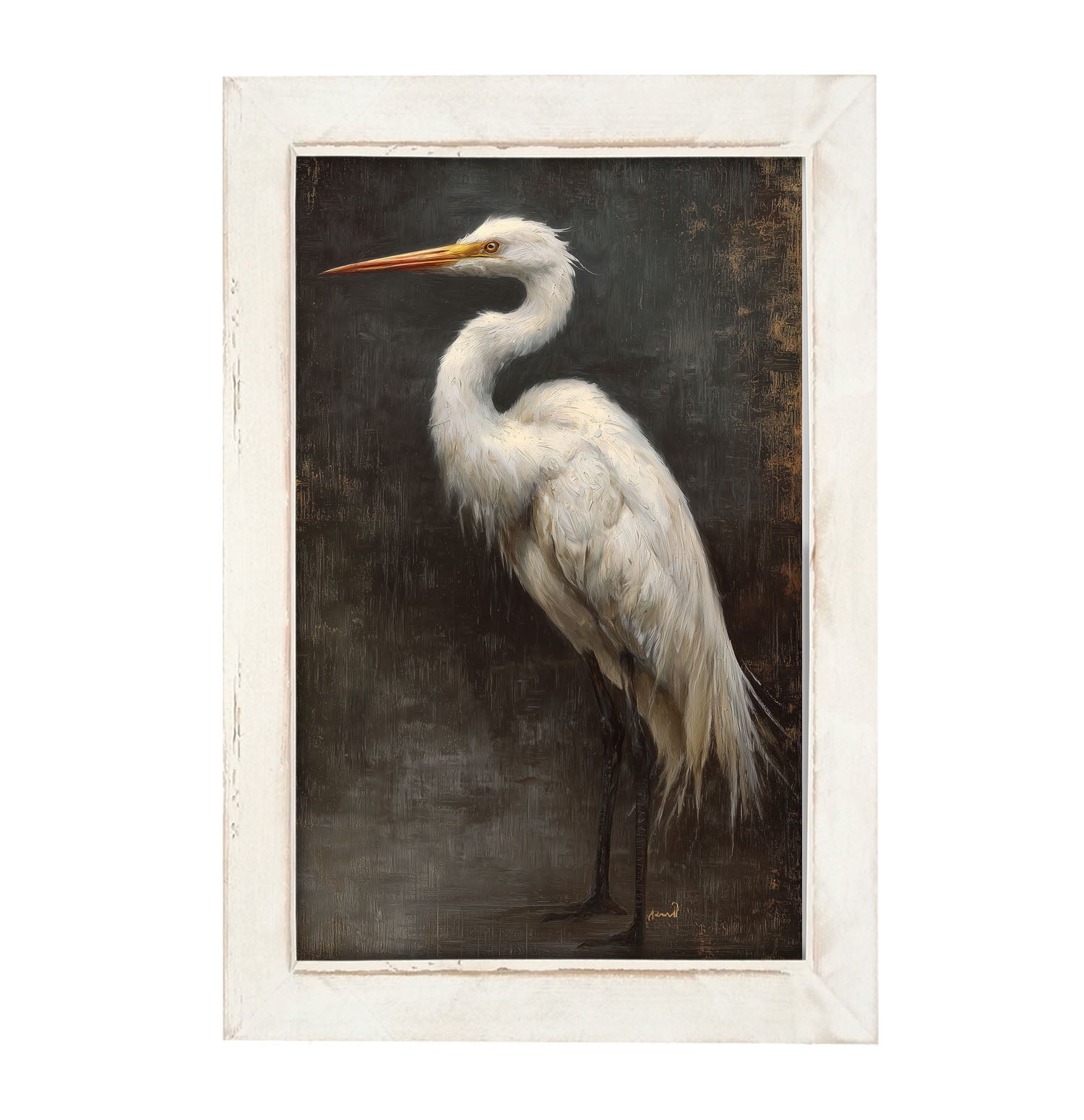 Beach Bird - White Pelican - Framed Art
