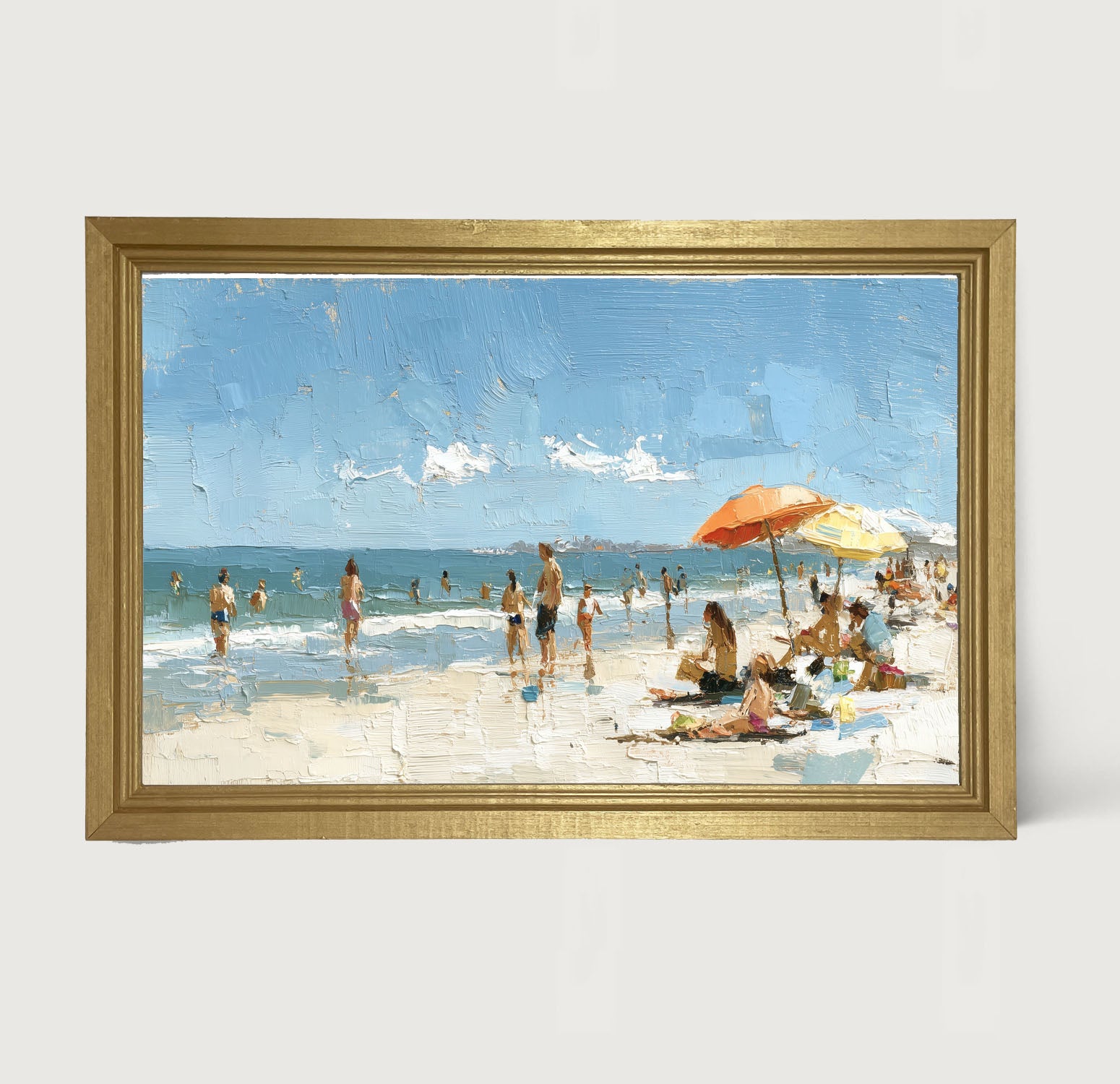 Beach Time - Orange Umbrella