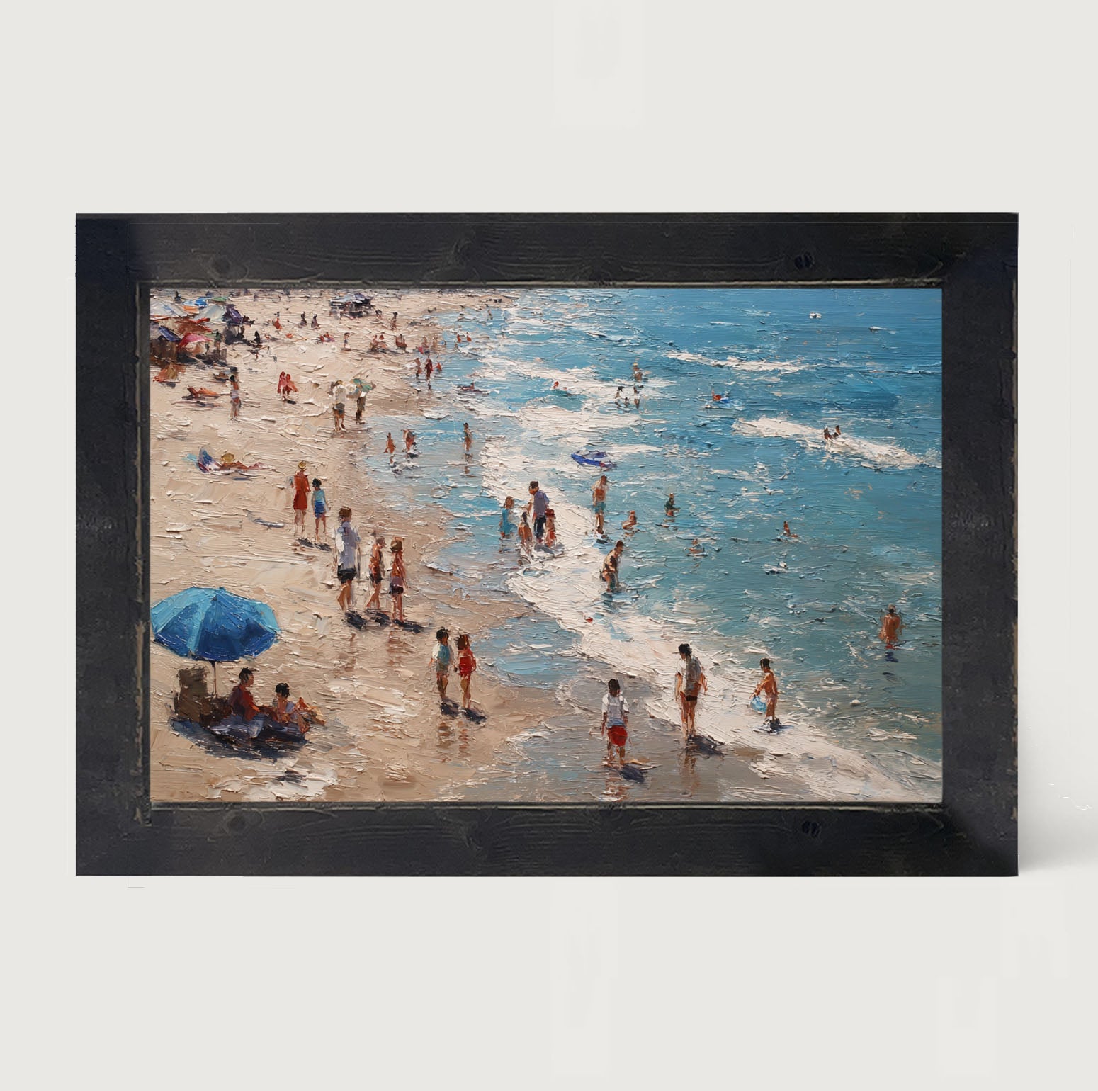 Beach Time - Blue Umbrella