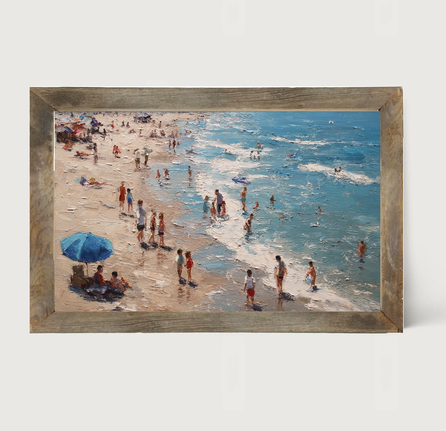 Beach Time - Blue Umbrella