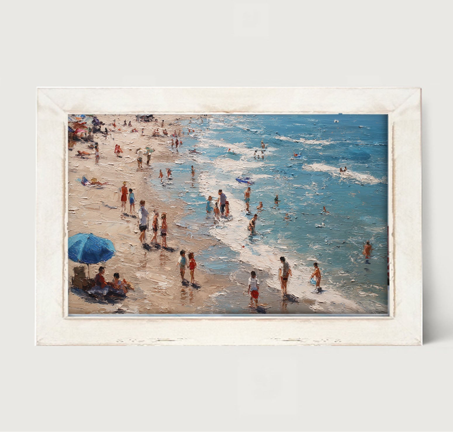 Beach Time - Blue Umbrella