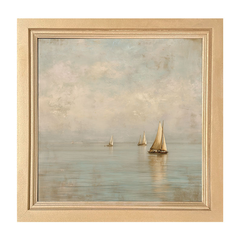 Three Sailboats - Framed Art