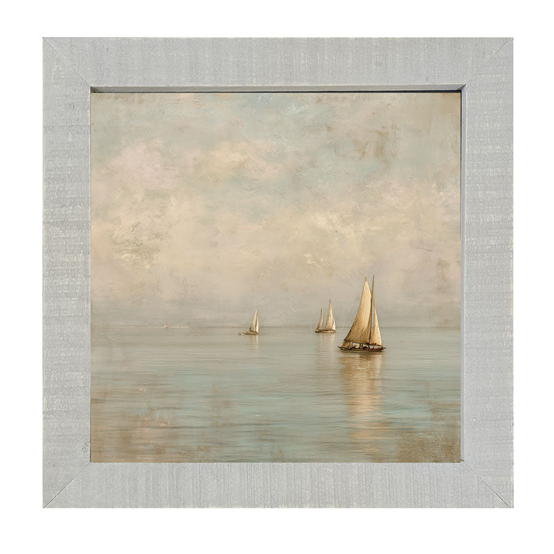 Three Sailboats - Framed Art