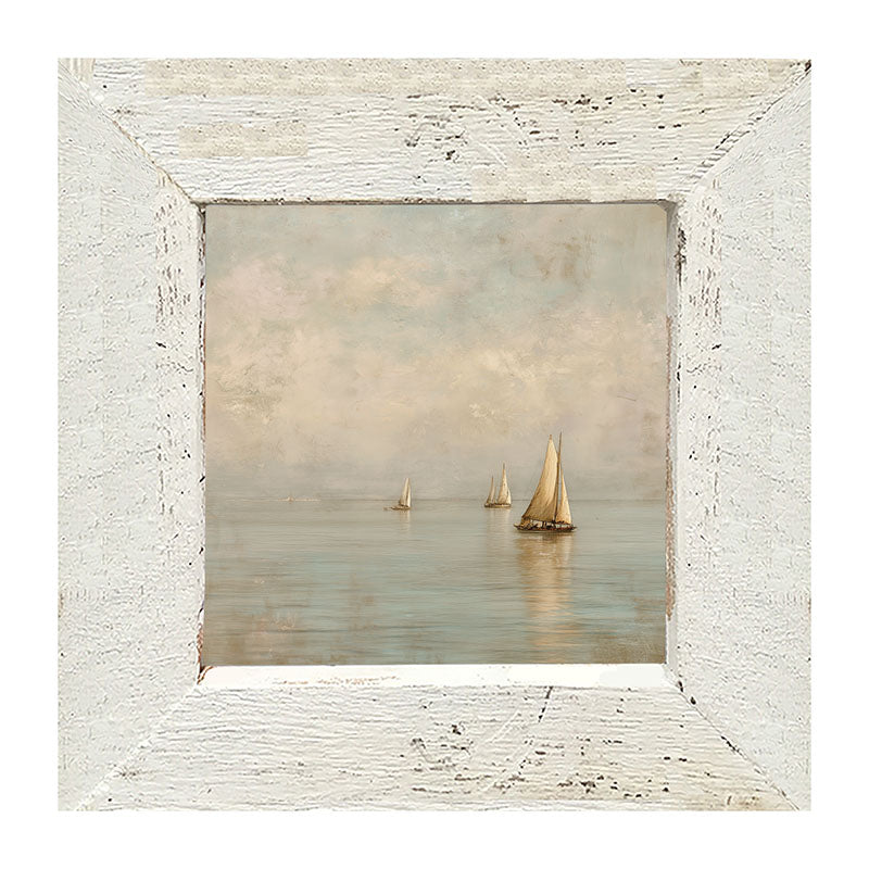 Three Sailboats - Framed Art