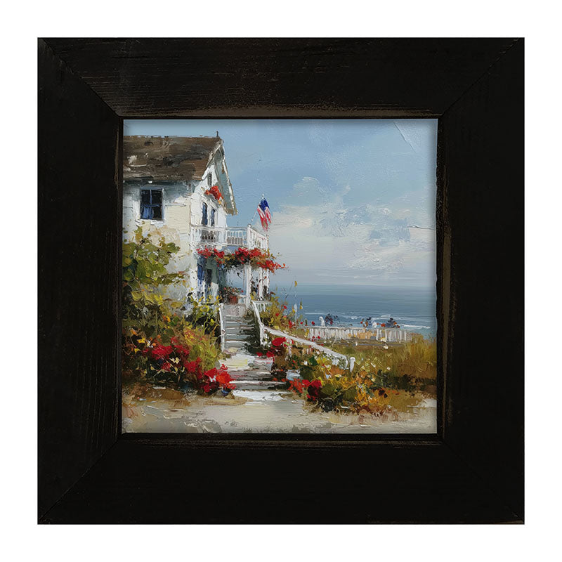 Flowers at the Lake House - Framed Art