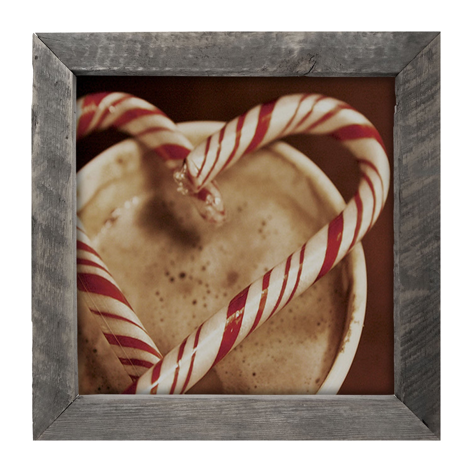 Peppermint heart - Framed art