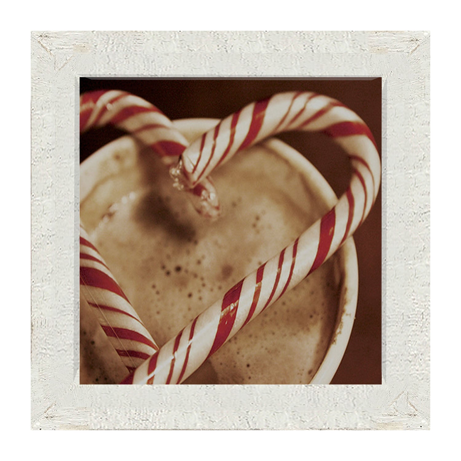 Peppermint heart - Framed art