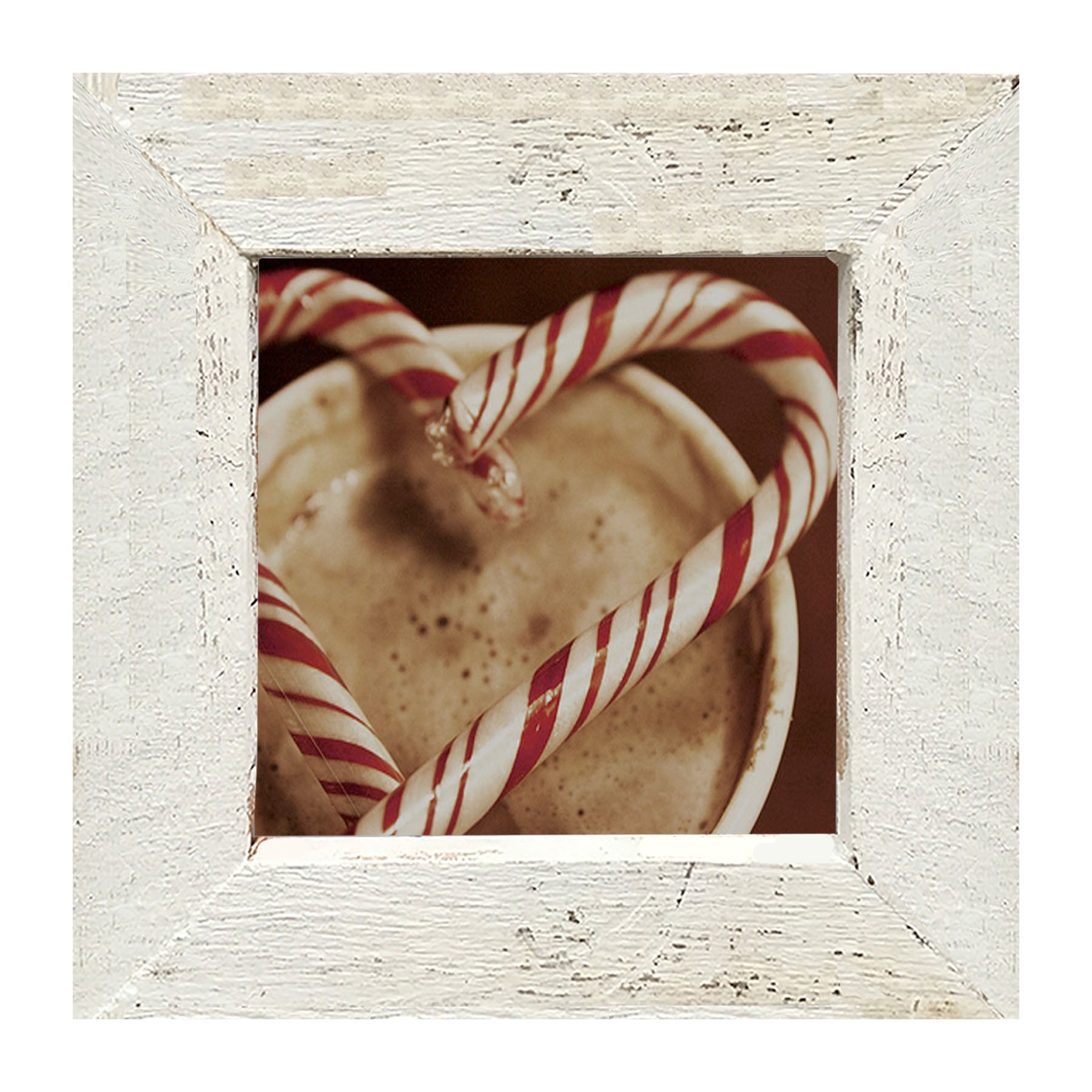 Peppermint heart - Framed art