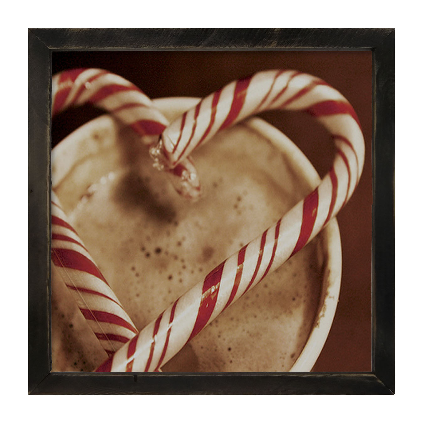 Peppermint heart - Framed art