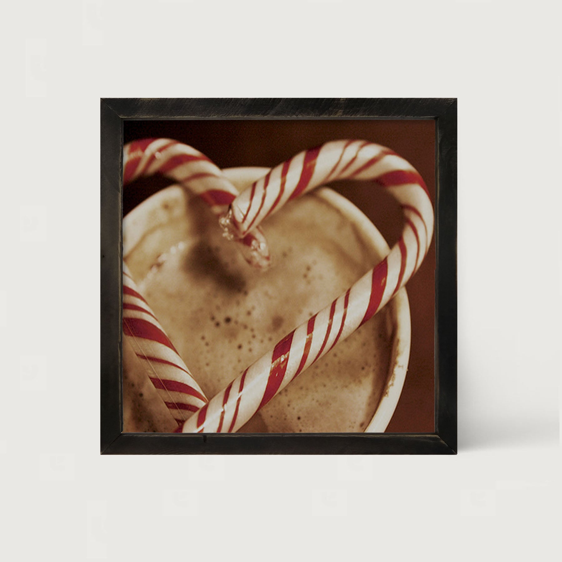 Peppermint heart - Framed art