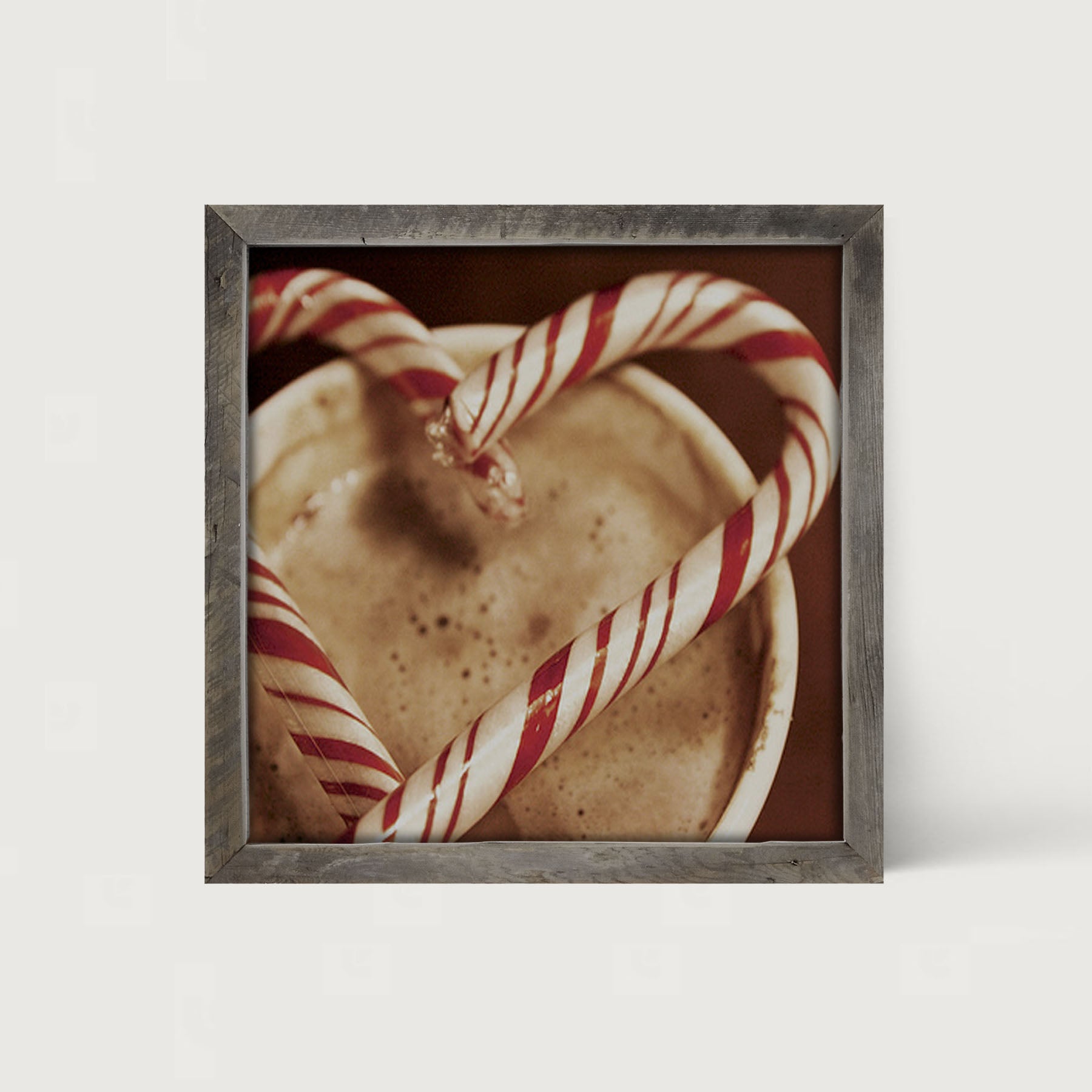 Peppermint heart - Framed art