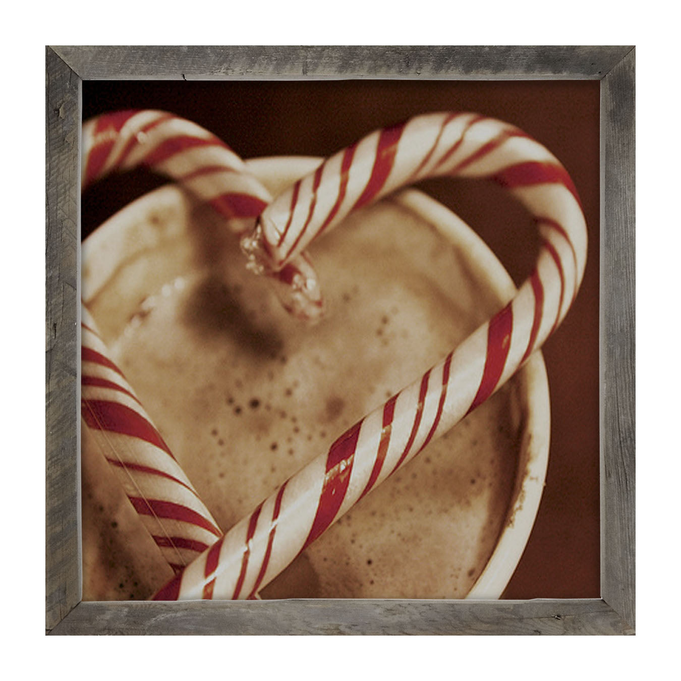 Peppermint heart - Framed art