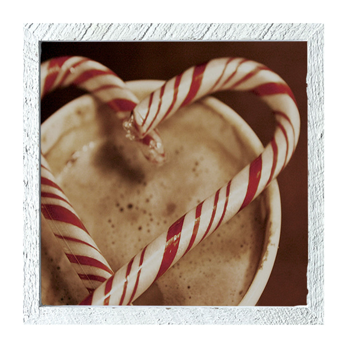 Peppermint heart - Framed art