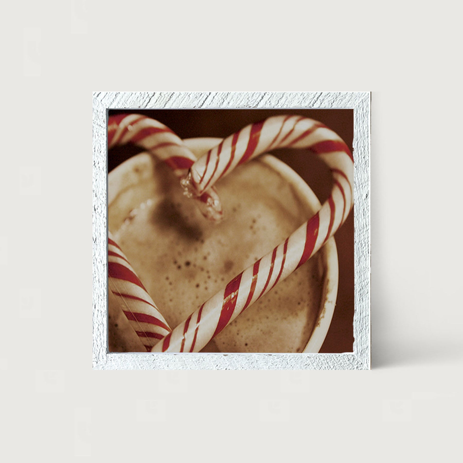 Peppermint heart - Framed art