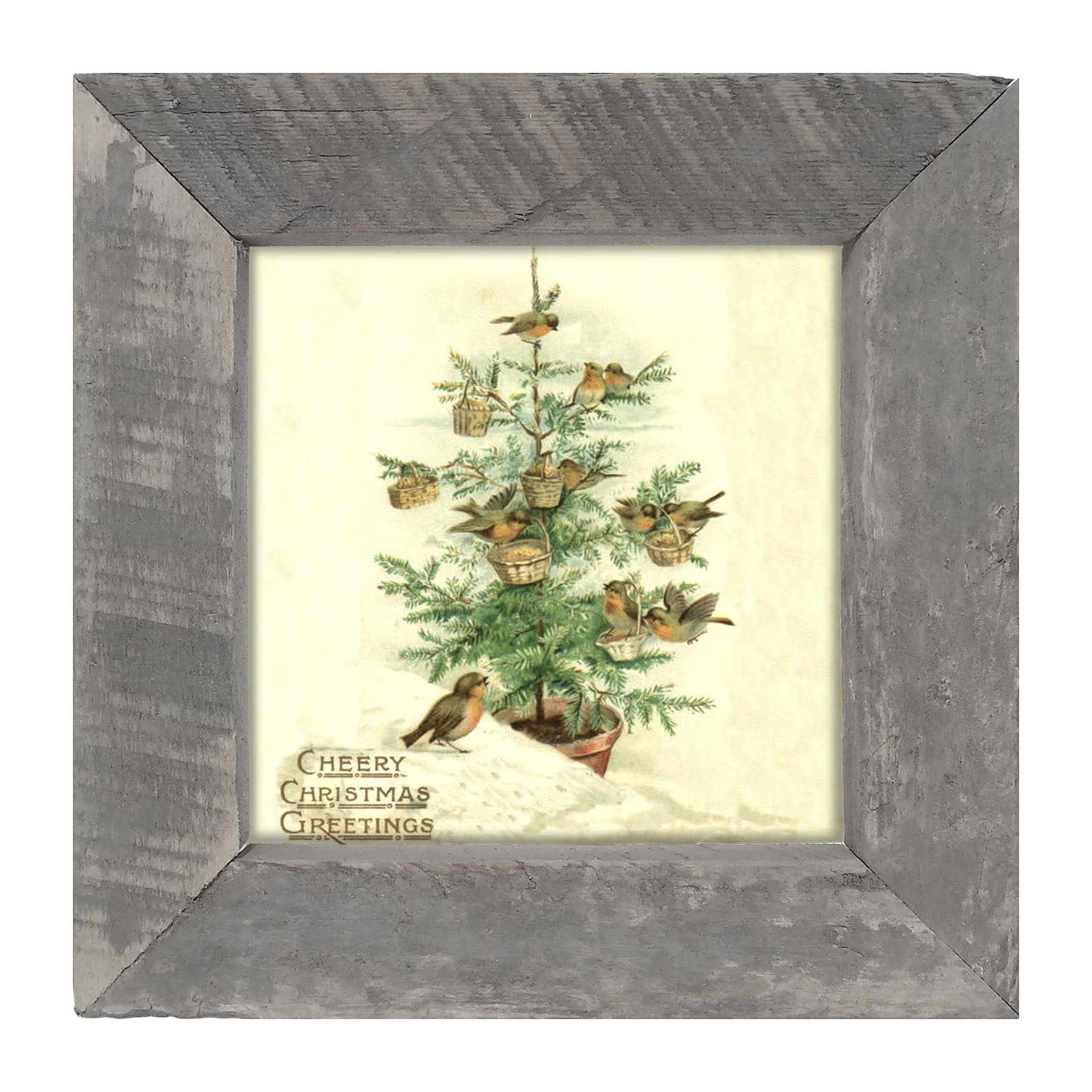 Christmas Tree with Birds - Framed art