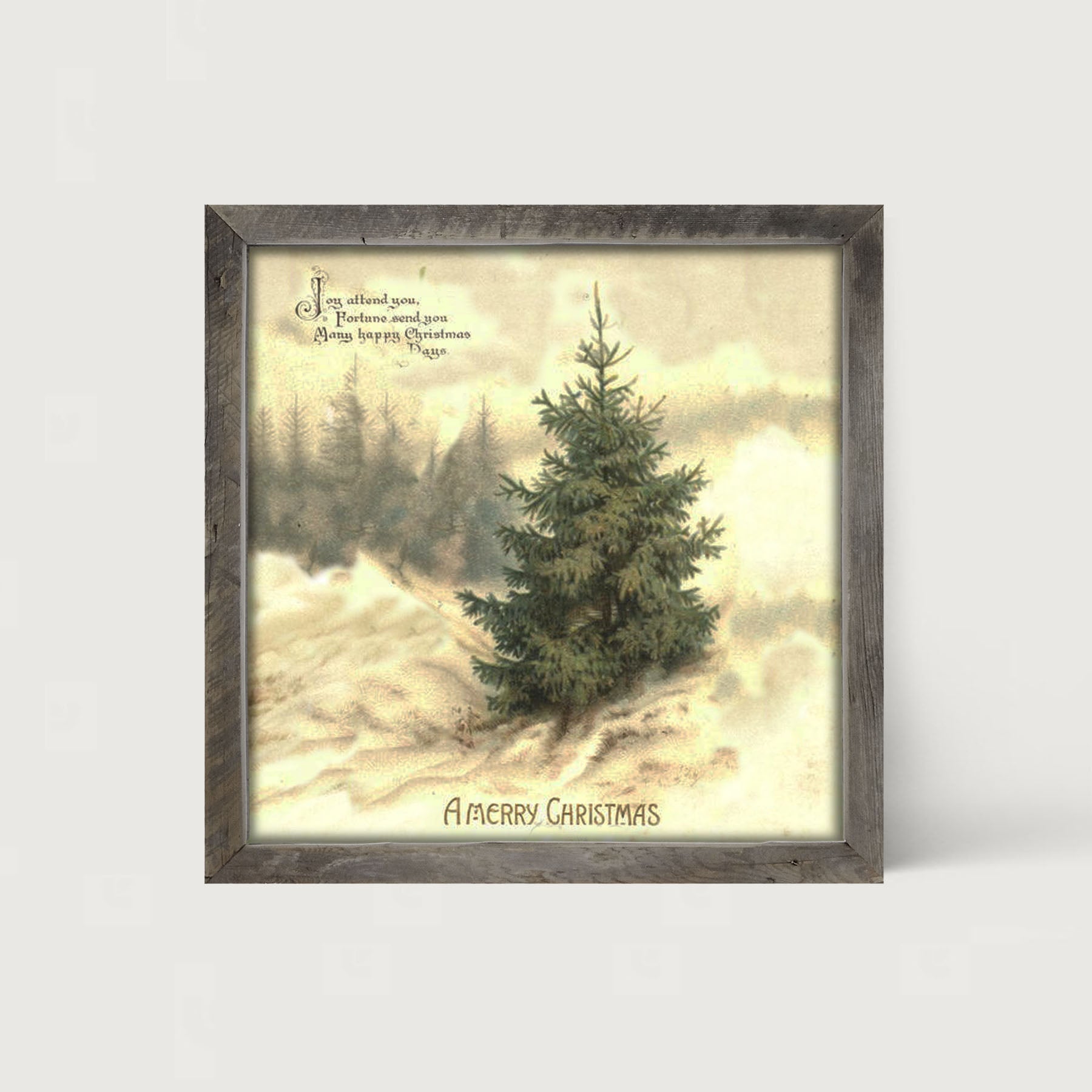 Winter Tree (Joy Attend You) - Framed art