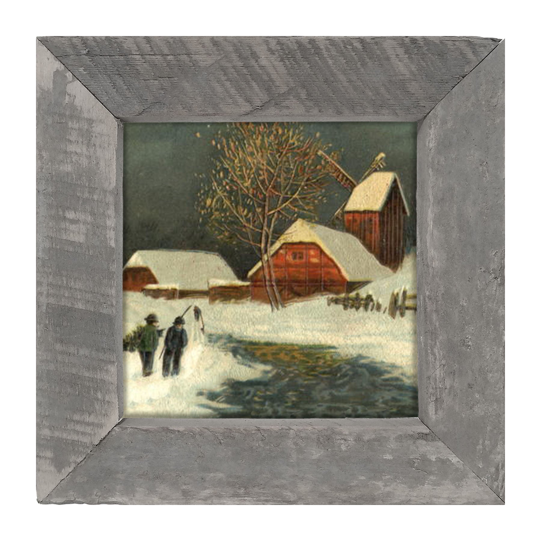 River in Winter - Framed art