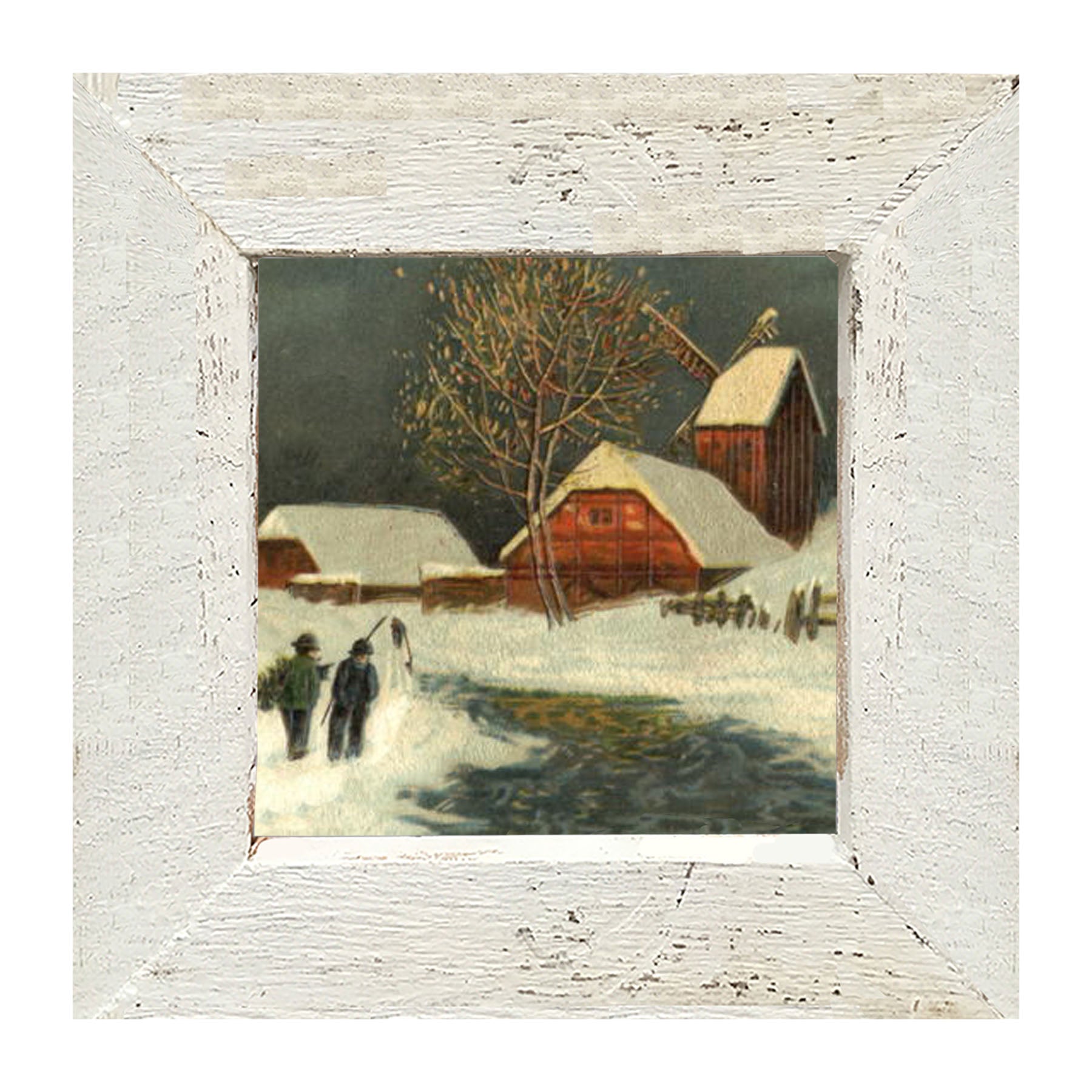 River in Winter - Framed art